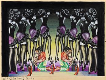 ANTHONY NELLÉ (1894-1977) Shine Ladies Shine.  Set design / African-American musical